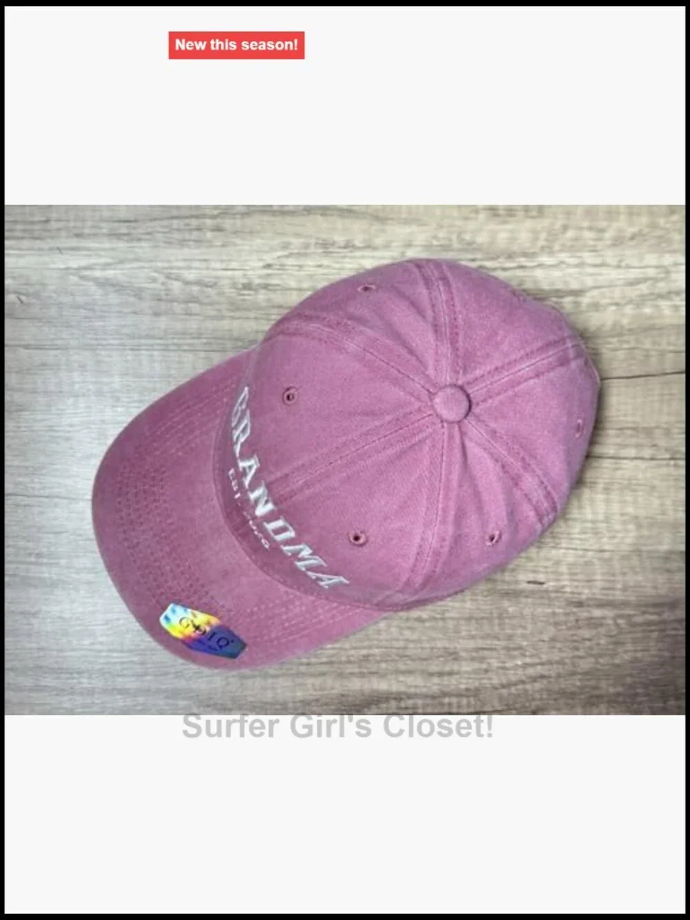Embroidered Grandma Est. 2026 Baseball Cap - One Size Adjustable